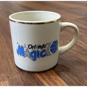 Vintage Orlando Magic Coffee Mug Featuring the Team's logo from the 1990s NBA